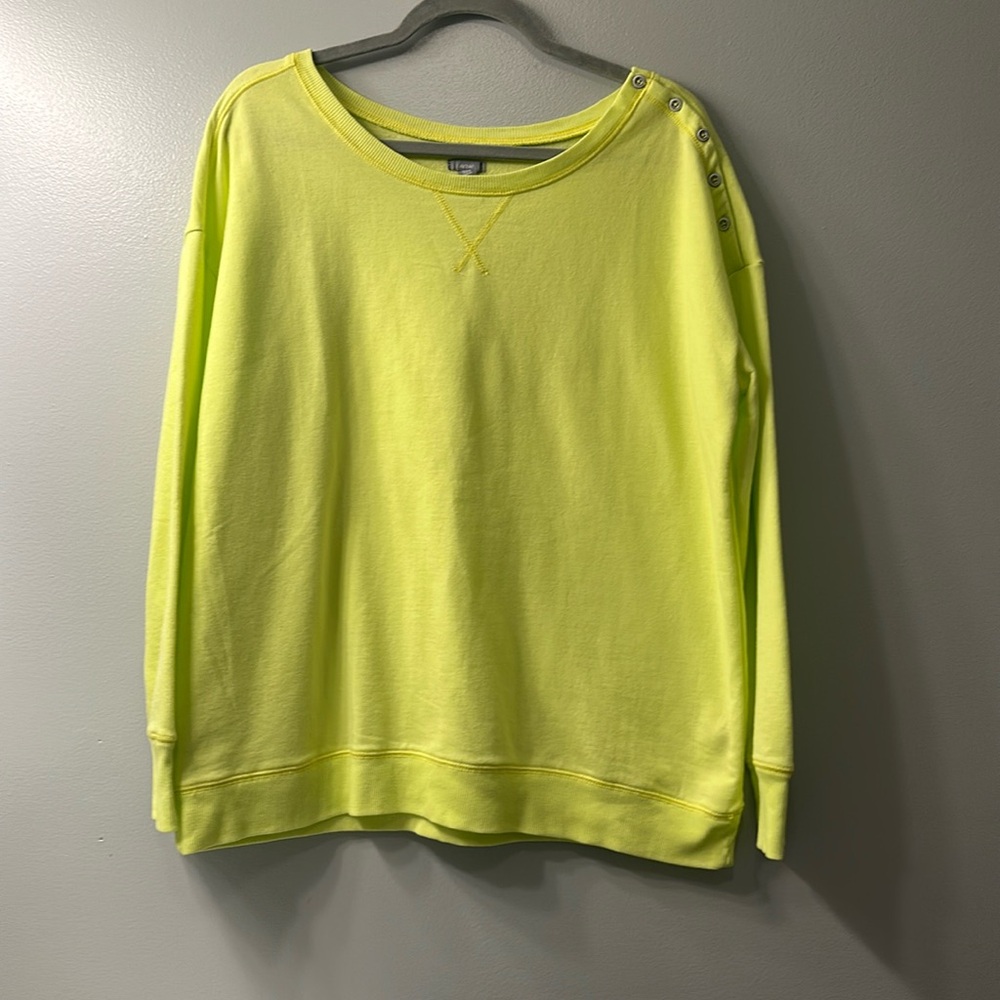 Aerie Lightweight Neon Green Sweatshirt